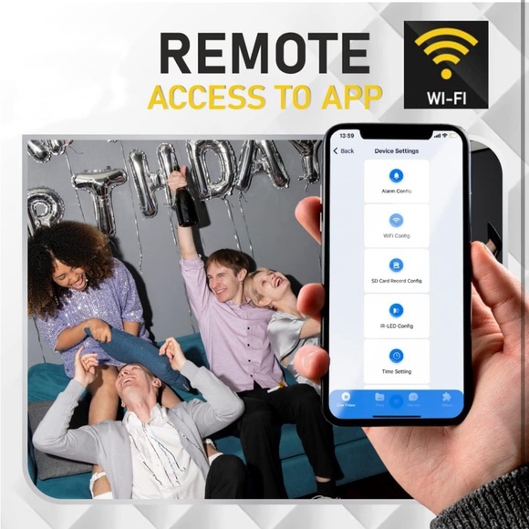 Hidden Camera DIY Mini Spy Camera Portable and Wireless Nanny Cam 1080P HD WiFi - Picture 6 of 7